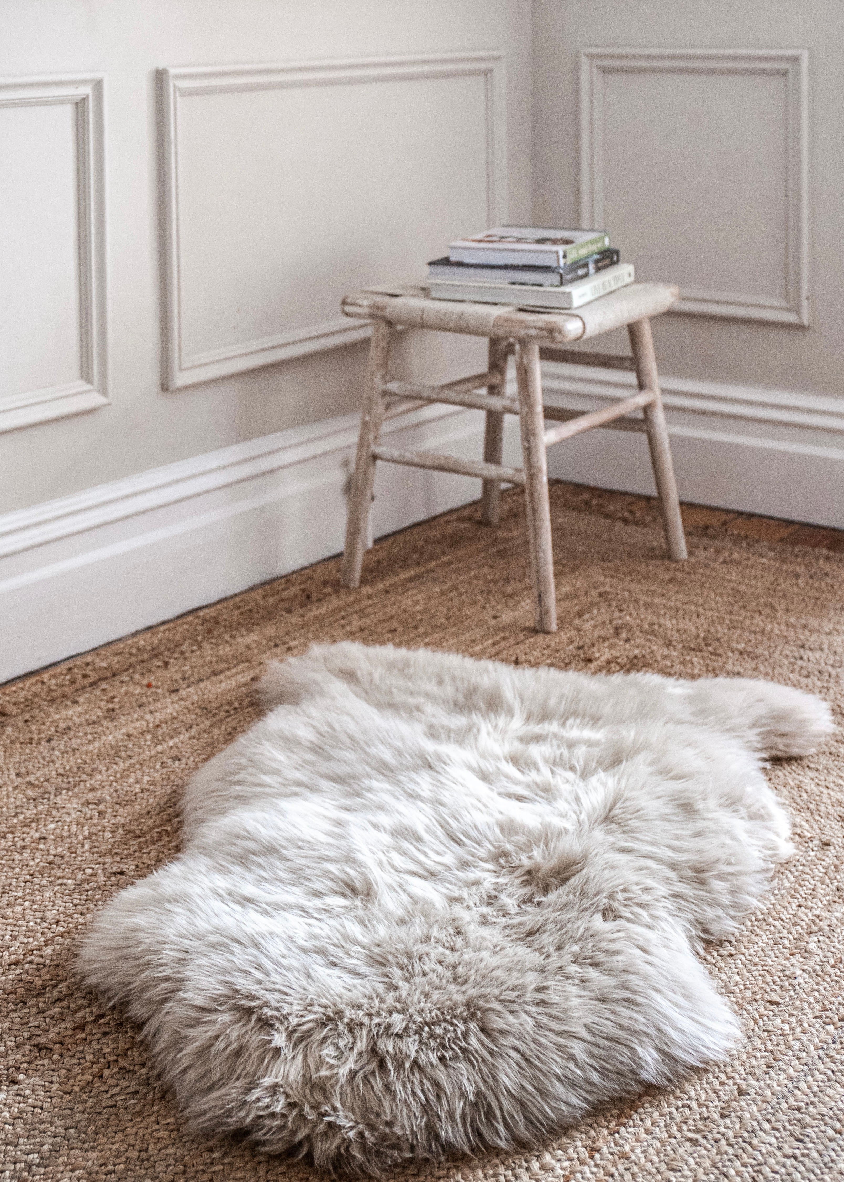 Authentic Luxury Sheepskin in oyster