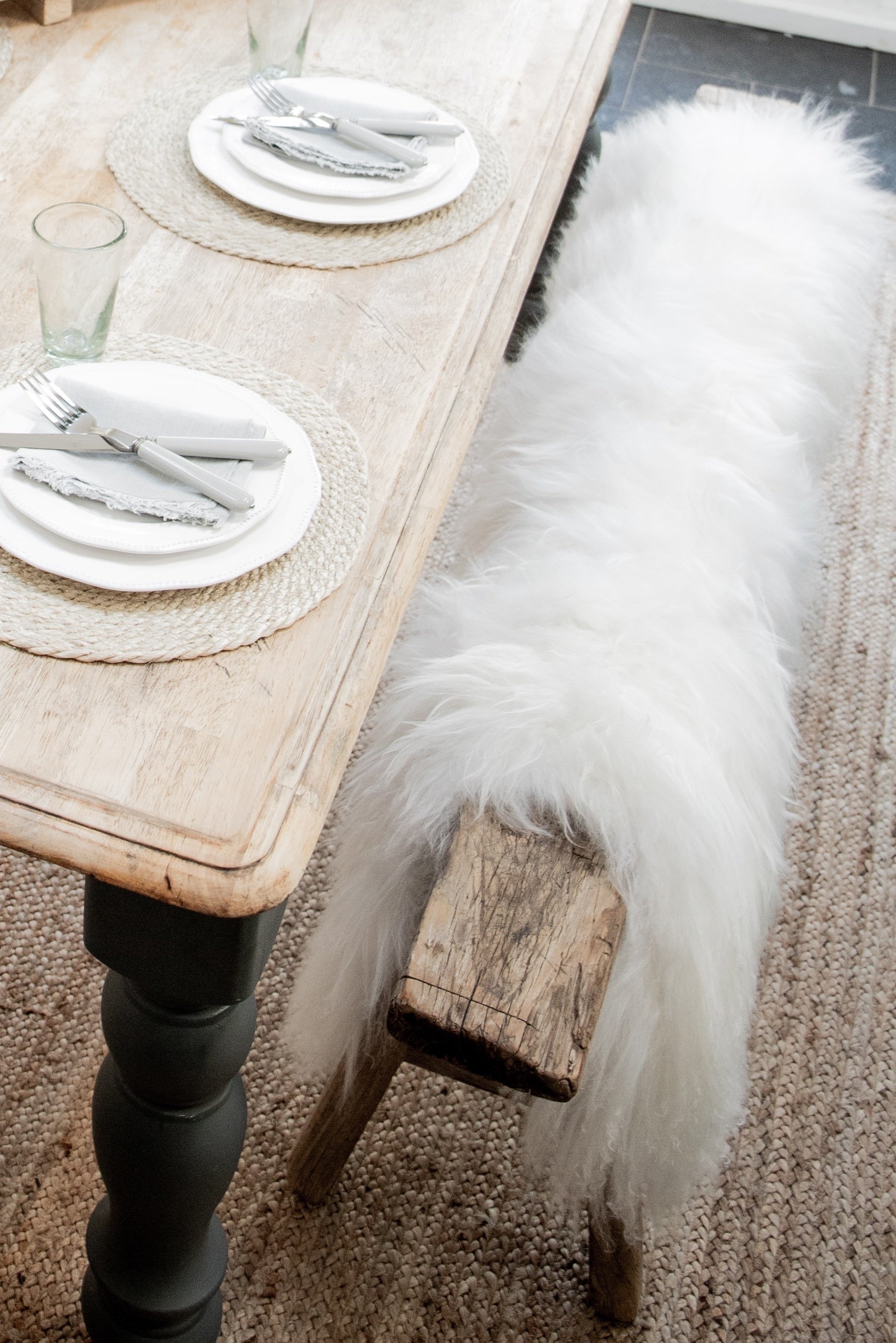 Icelandic Rare Breed Sheepskin in Ivory