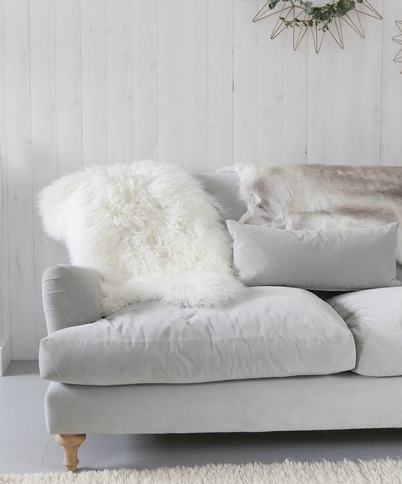 Luxury Tibetan Sheepskin in ivory